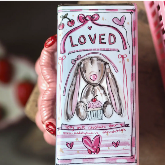 The 100g Bunny ‘Loved’ Milk Chocolate Bar