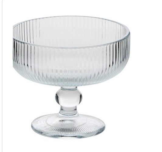 Clear Ice Cream Bowl