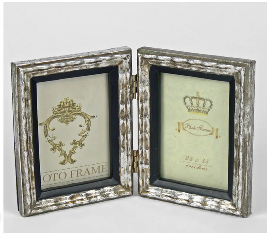 Silver Hinged Double Frames