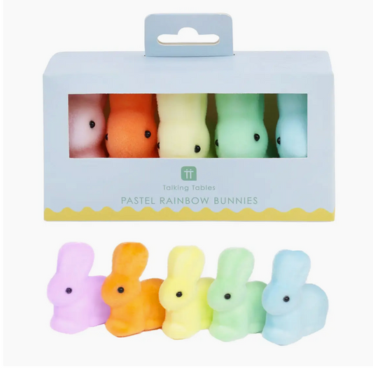 Pastel Bunny Table Decorations - 5 Pack