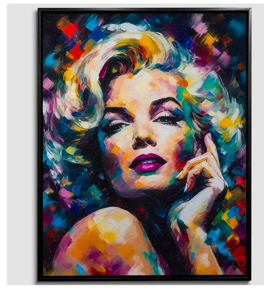 Marilyn Canvas-Wall Decor -Fine Art-Gold Varnish