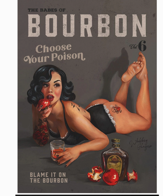 Wall Art Babes of Bourbon Vol 6 Choose Your Poison Sexy Pinup