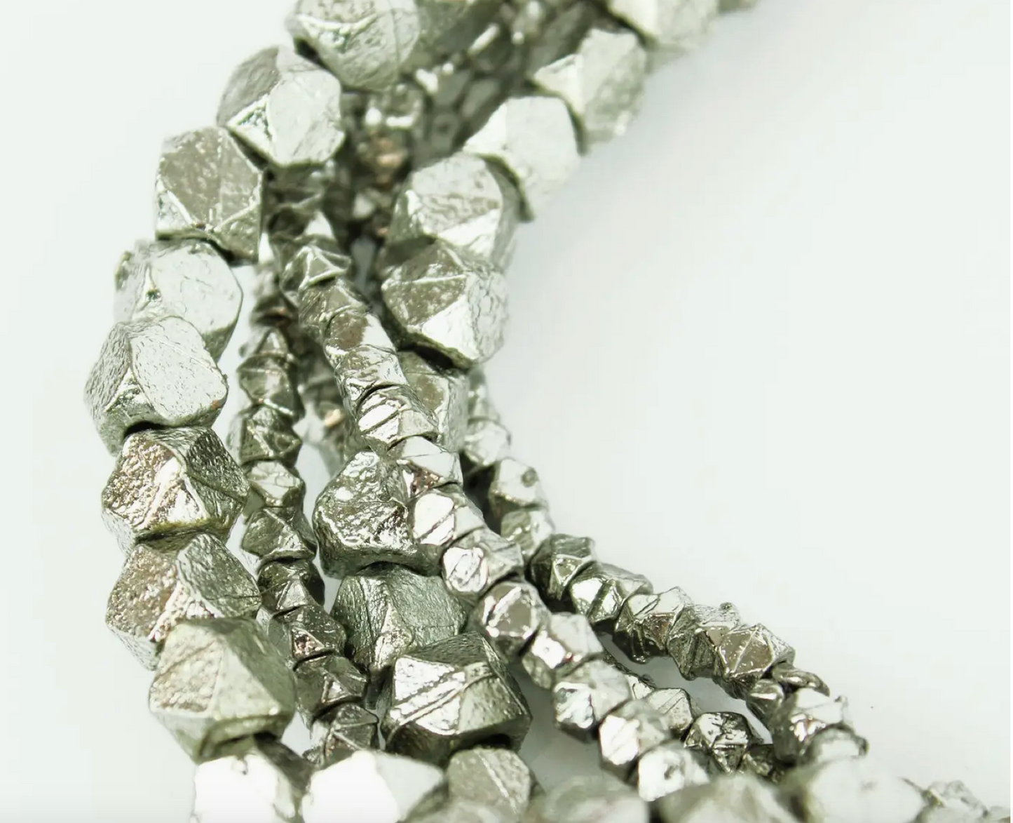 Silver Multi Strand Chunky Bracelet