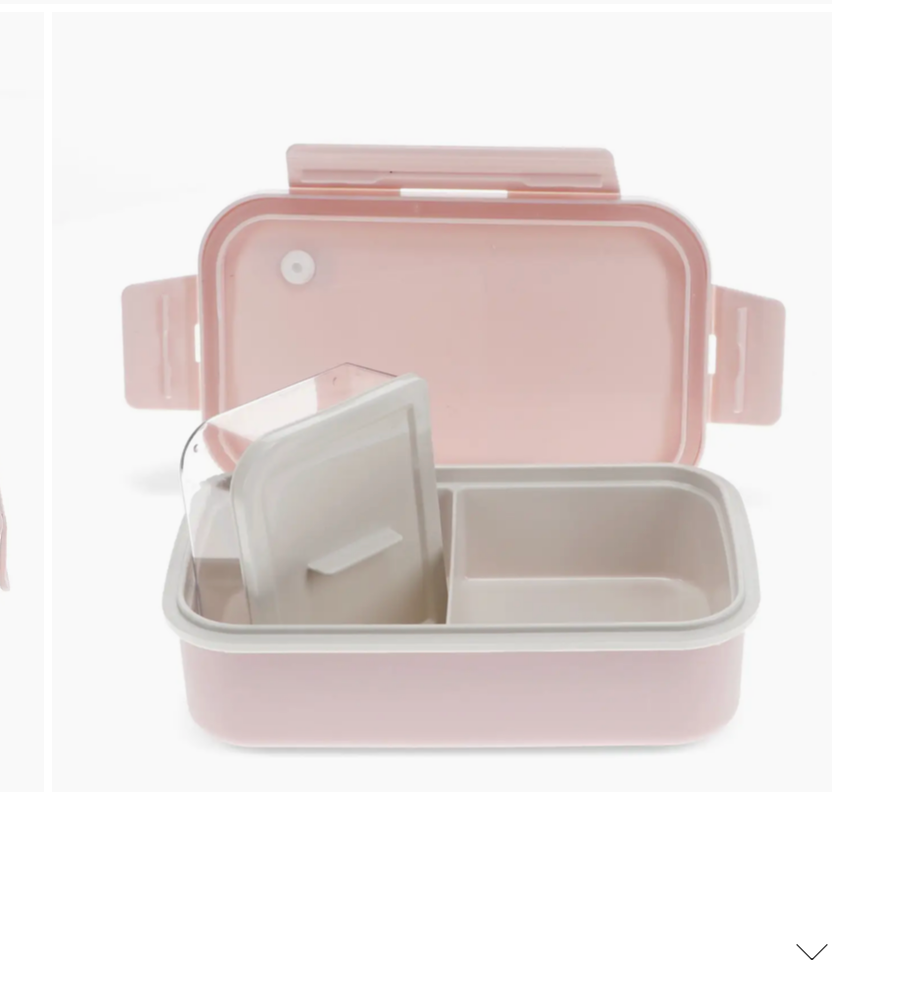 Double Wall Lunch Box with Divider - Pink