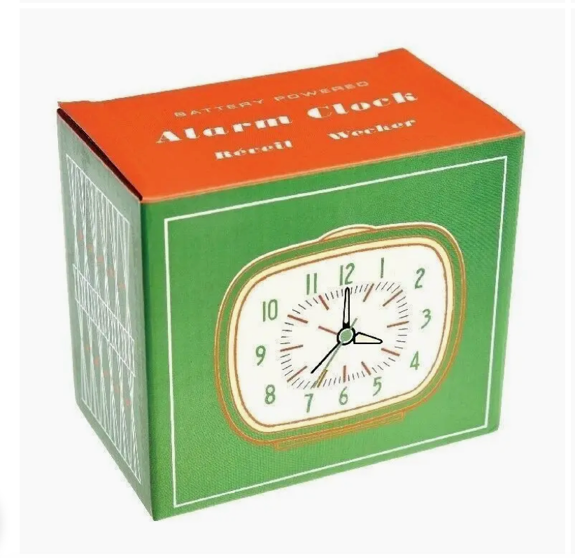 Retro Alarm Clock - Green