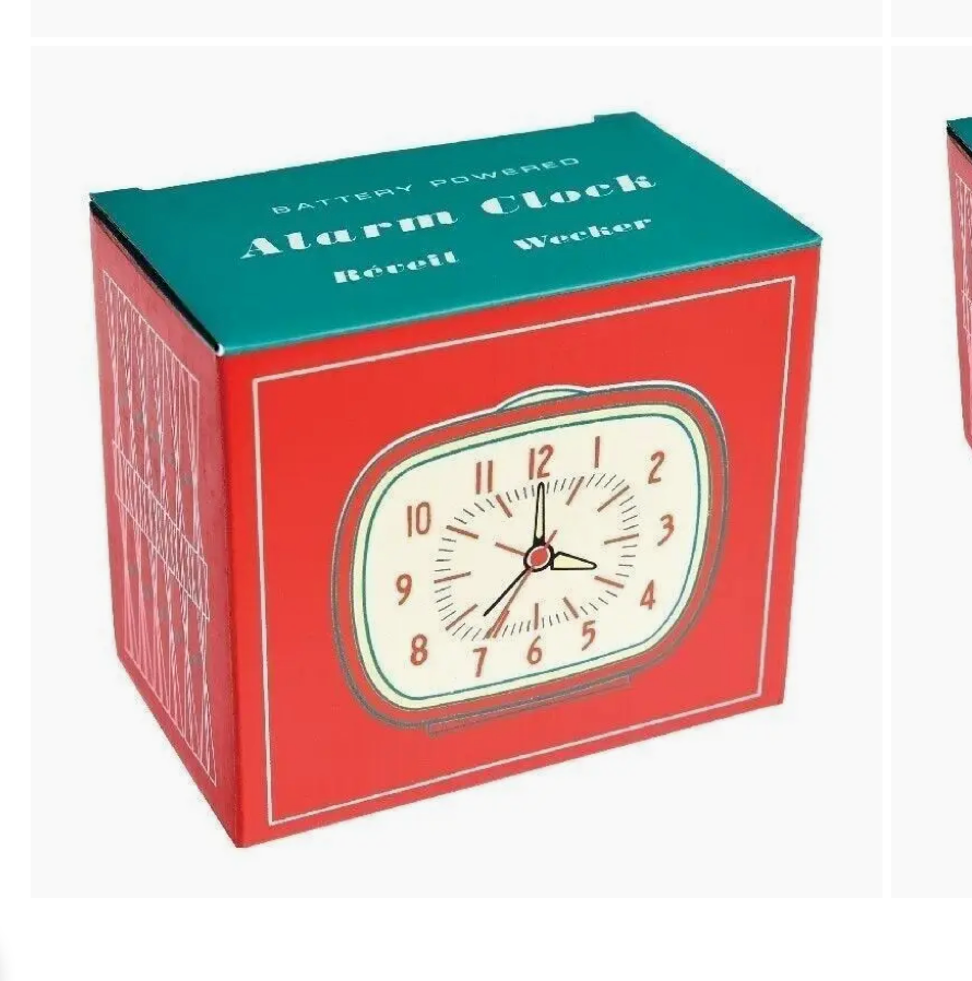 Retro Alarm Clock - Red