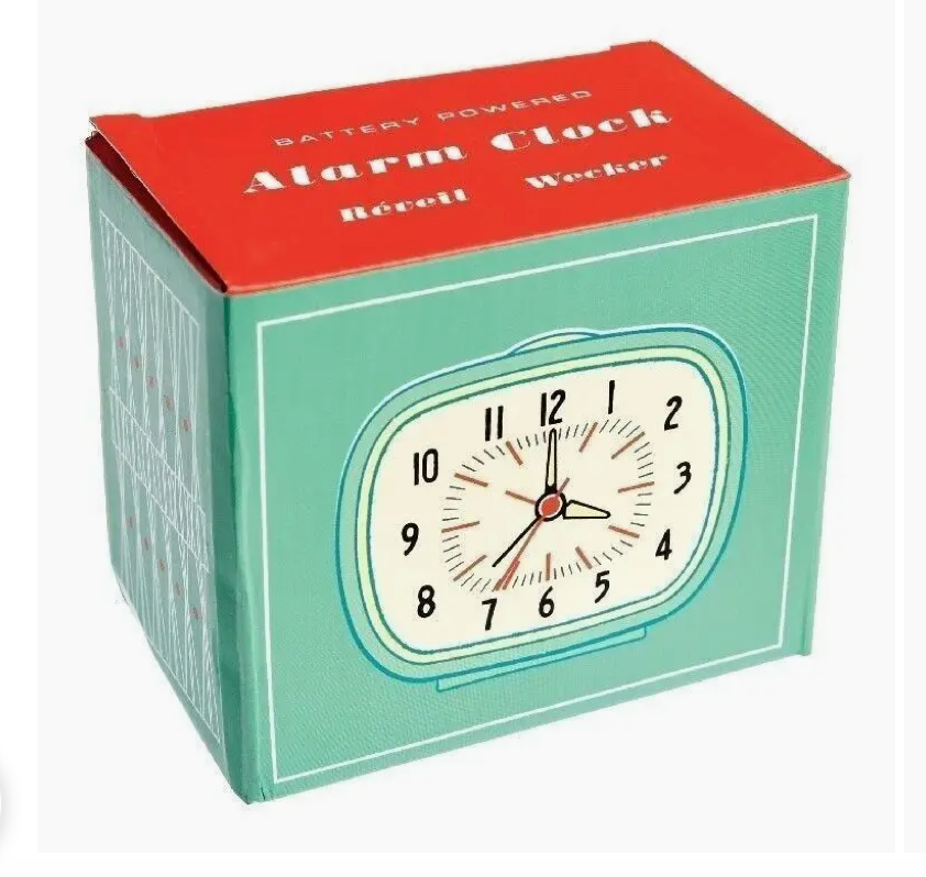 Retro Alarm Clock - Blue