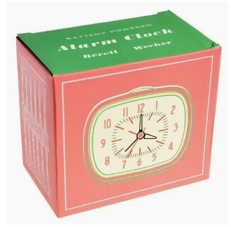 Retro Alarm Clock - Pink