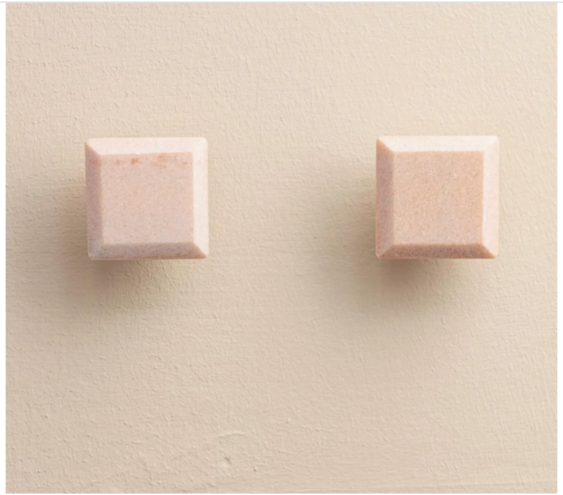 Mila Blush Stone Rectangle Drawer Knobs