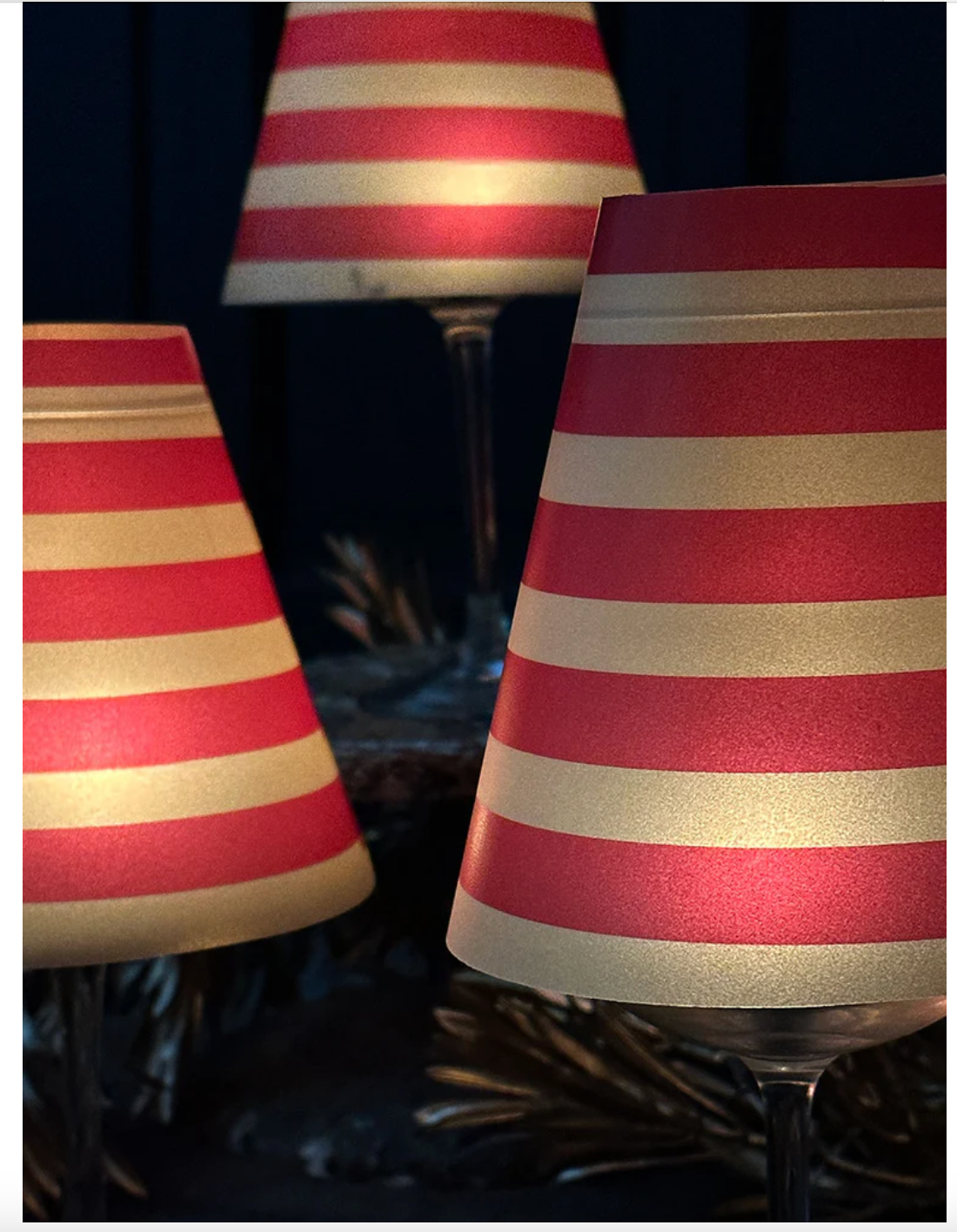 Lamp Shade · Red Stripes