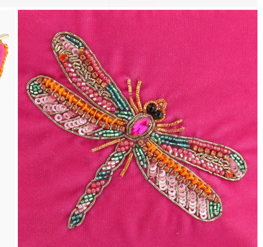 Pink Dragonfly Small Pouch