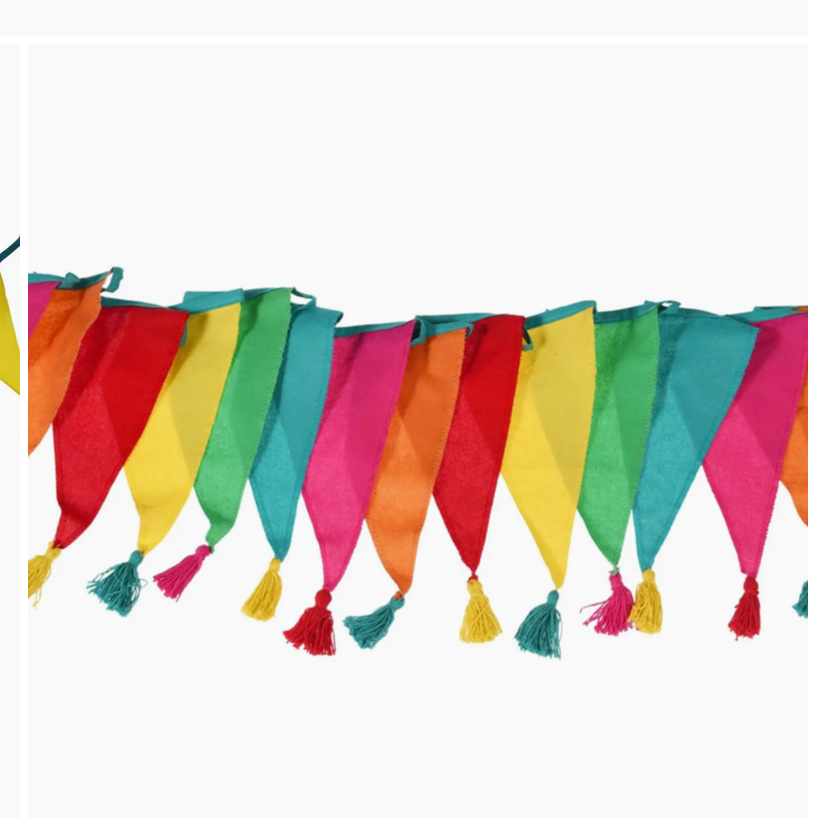 Colourful Tasselled Cotton Bunting (3 Metres)