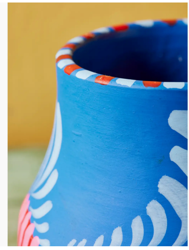 Handpainted Boyam Planter - Large