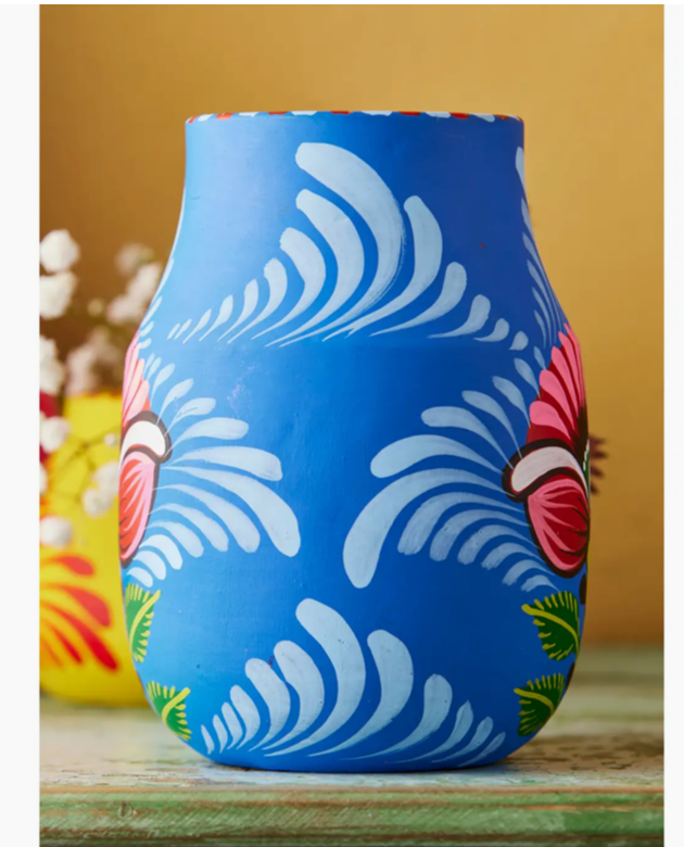 Handpainted Boyam Planter - Large