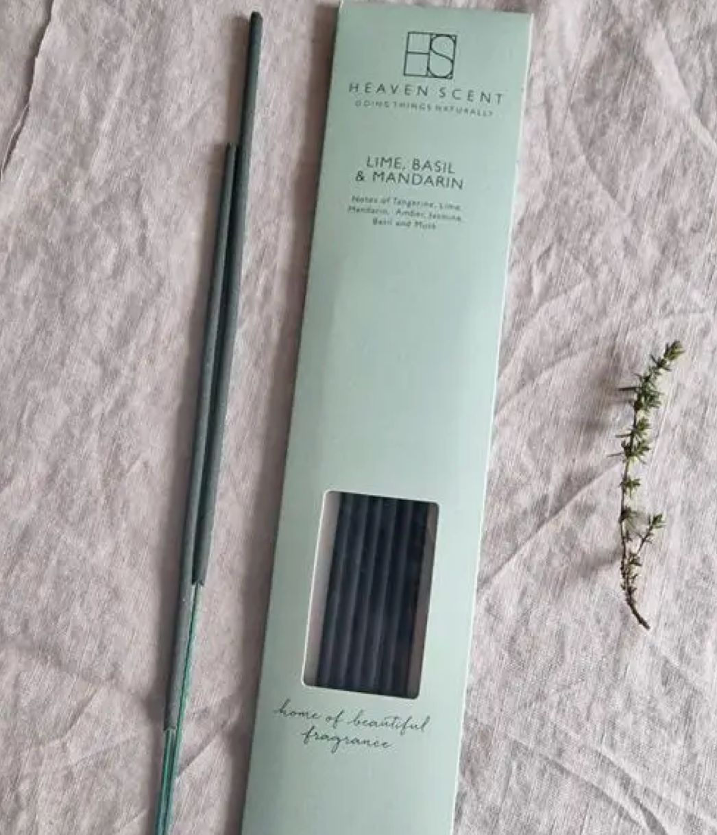 10 Lime, Basil & Mandarin Incense Sticks
