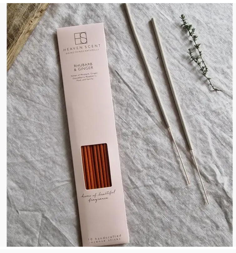 10 Rhubarb & Ginger Incense Sticks