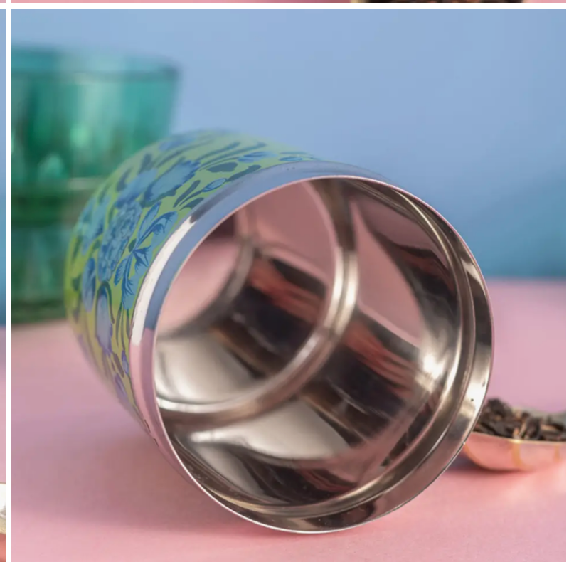 Blue Flower Meadow Spice Tin