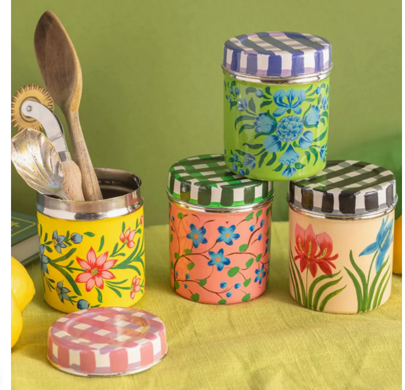 Orchids On Blush Spice Tin