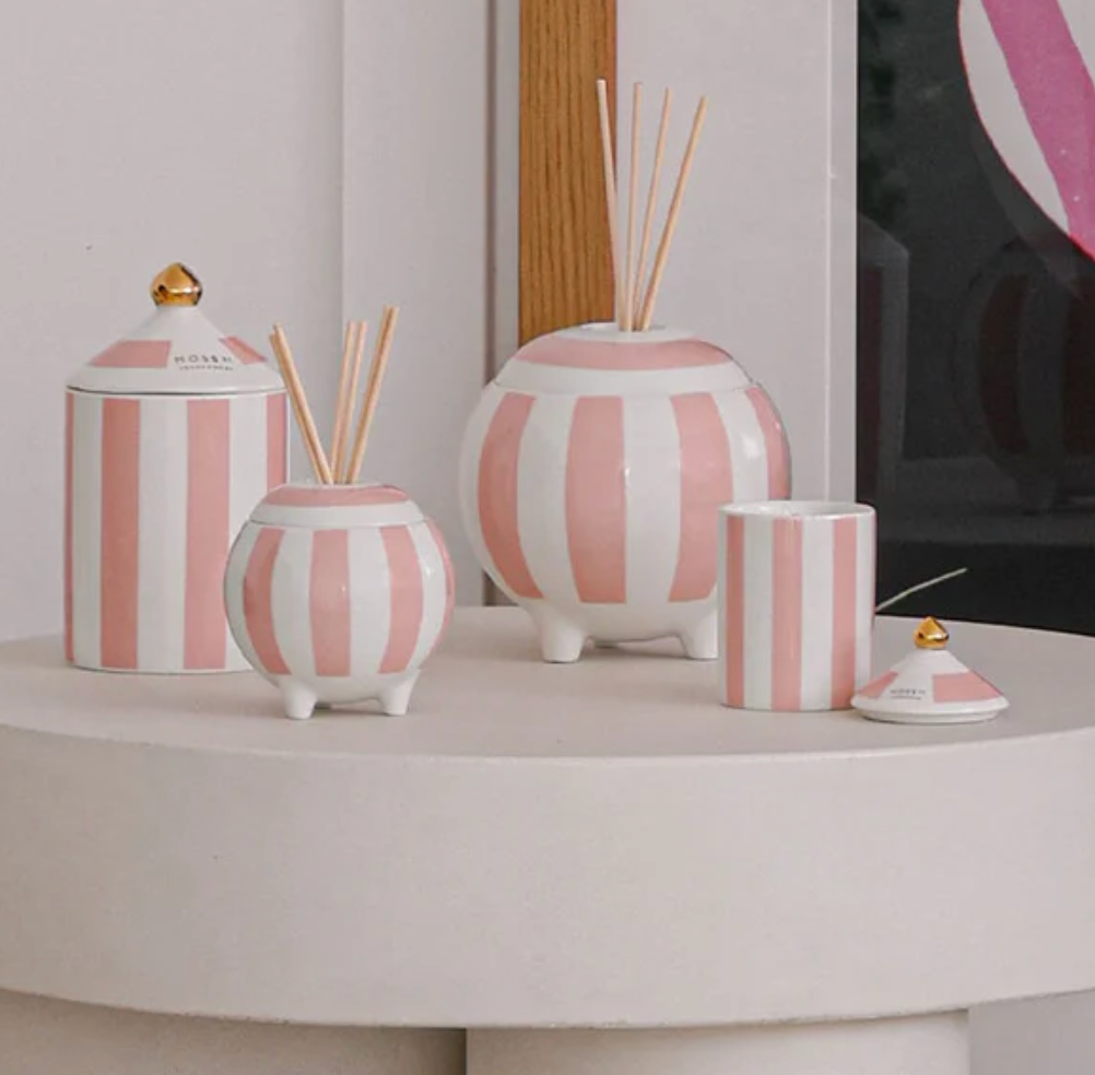 Raspberry, Honey & Musk Ceramic Candle 100g