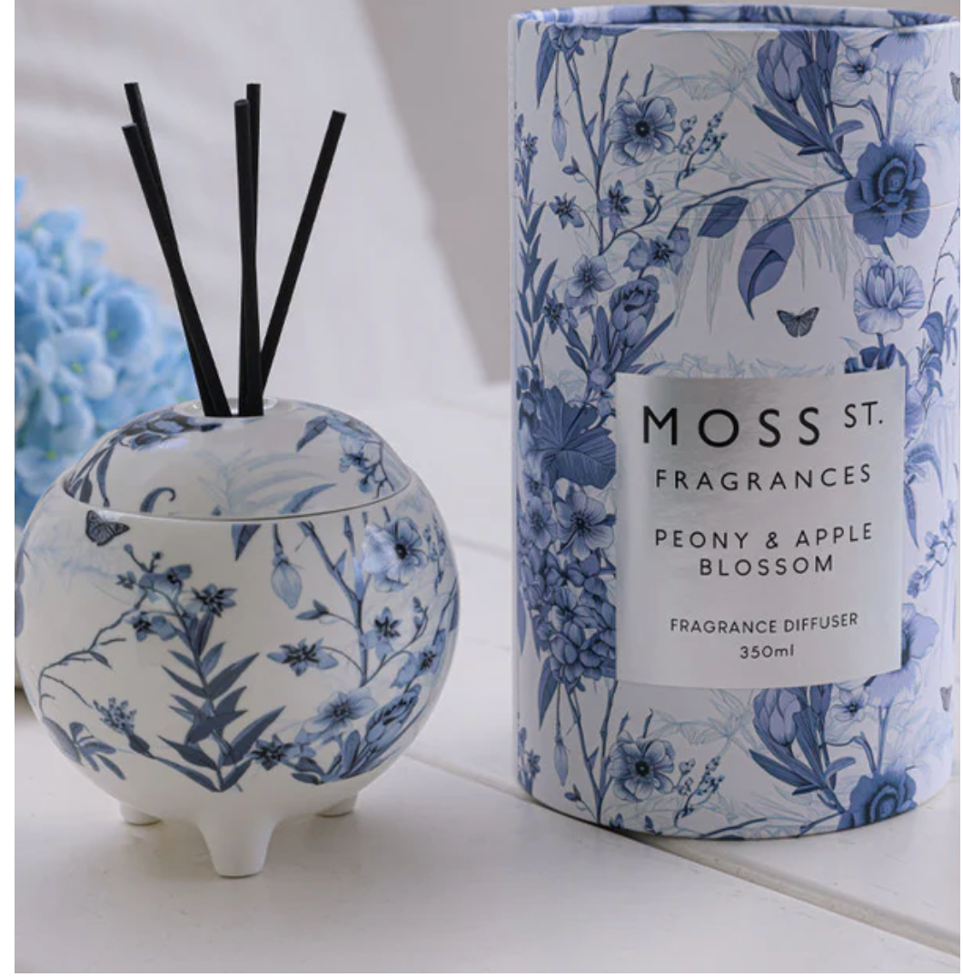Peony & Apple Blossom Ceramic Diffuser 350ml