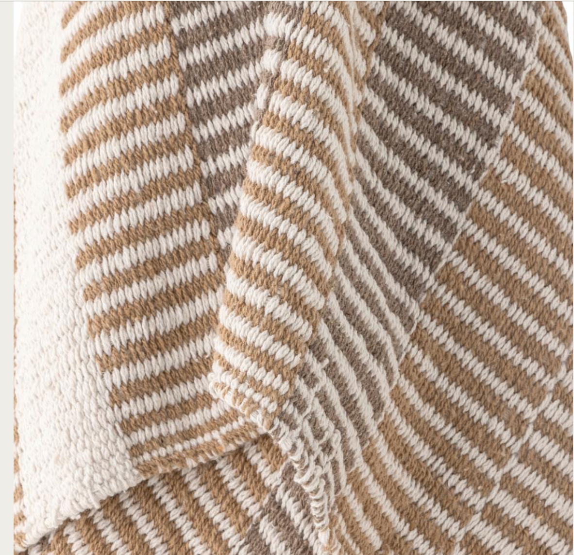 Isnel Throw, Nature, Recycled Cotton