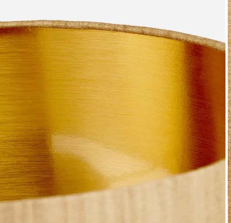 Stellan 30cm Gold Silk Mix Cylinder Lampshade