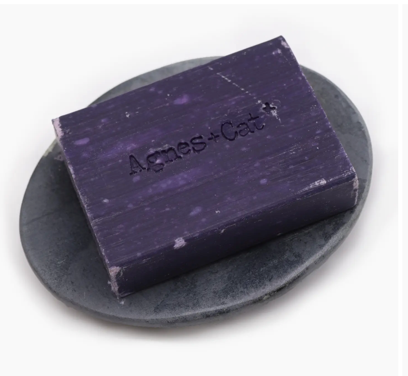 Grey Soapstone Soap Dish - Classic Oval