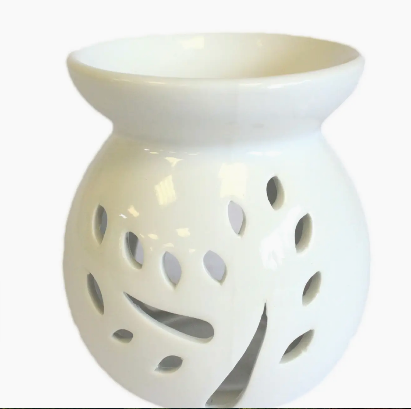 Lrg Classic White  Burner - Tree Cut-Out