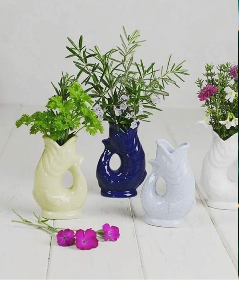 Cobalt Blue Original Gluggle Jug Pitcher Vase