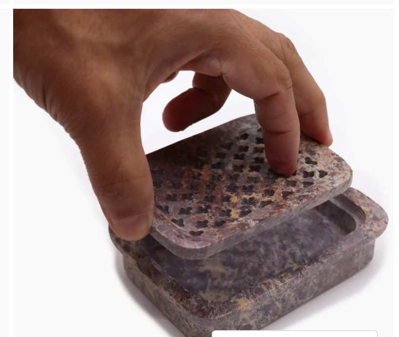 Soapstone Soap Dish & Draineb