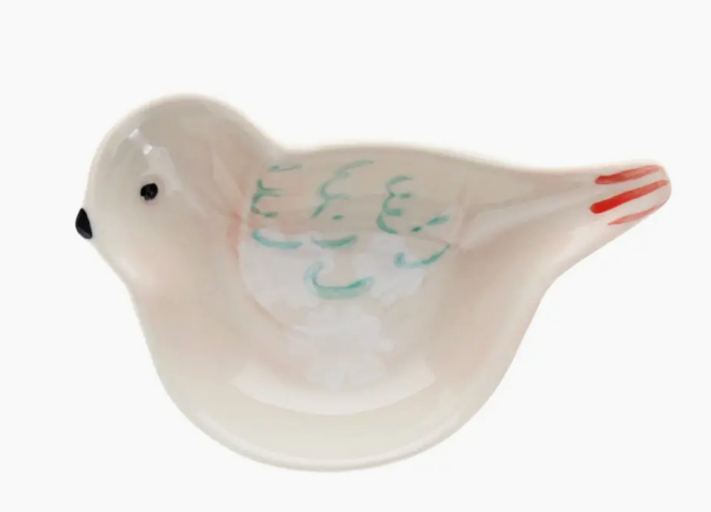 Mini Ceramic Trinket Dish - Bird